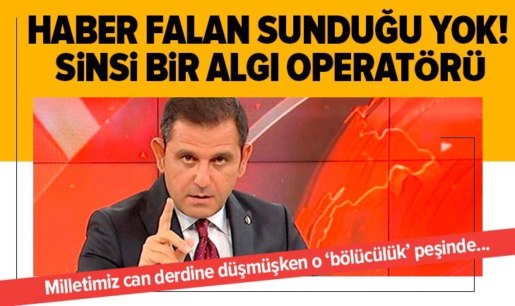 Vatan_SancAK's tweet photo. Haber falan sunduğu yok sinsi bir algı operatörüdür...
Fatih portakal haksızmıyız
@sebnembursali @hetenketenabi https://t.co/yQ35pSxBi3