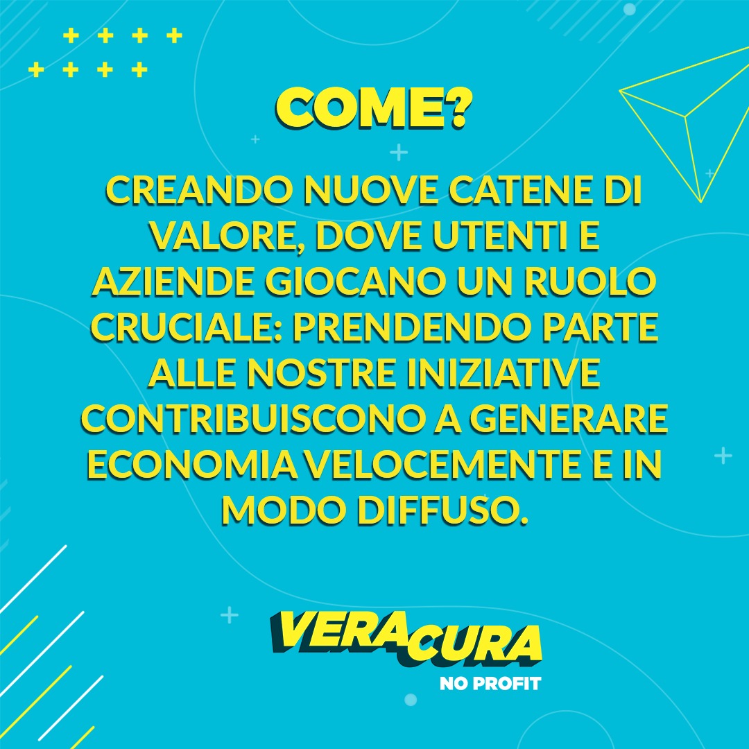 L'Acceleratore d’impatto sociale per il futuro.
Insieme, con l'obiettivo di creare valore immediato.

Per conoscere meglio la nostra idea vai su: veracura.network

#Veracura #thinktank #startup #fundraising #crowdfunding