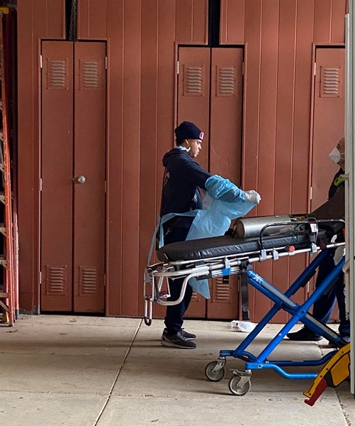 IAFFLocal1664's tweet photo. Fire fighters decontaminate everything between calls to protect themselves &amp; next patient. Personal protective equipment (PPE) is more important than ever &amp; is worn on every EMS call. No family members are allowed to ride in the ambulance during transport.  
@IAFFNewsDesk https://t.co/9p6JgHo6jP