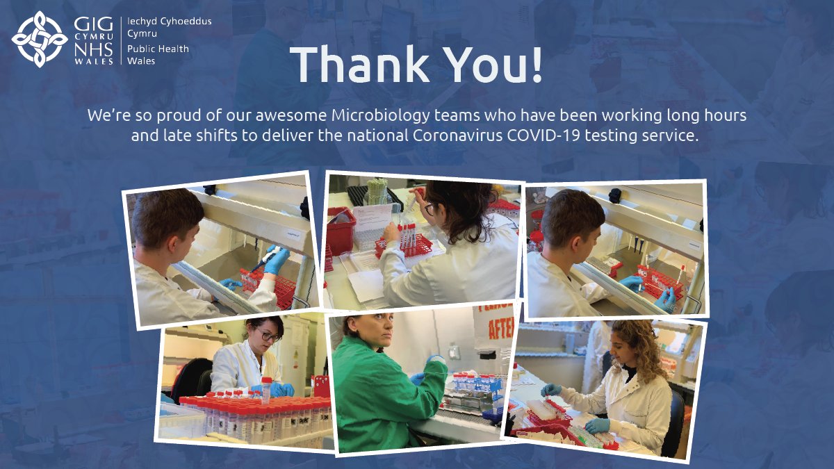 We are so proud of our awesome Microbiology teams who have been working long hours and late shifts to deliver the national #Coronavirus testing service. 🔬👩‍🔬👨‍🔬👏