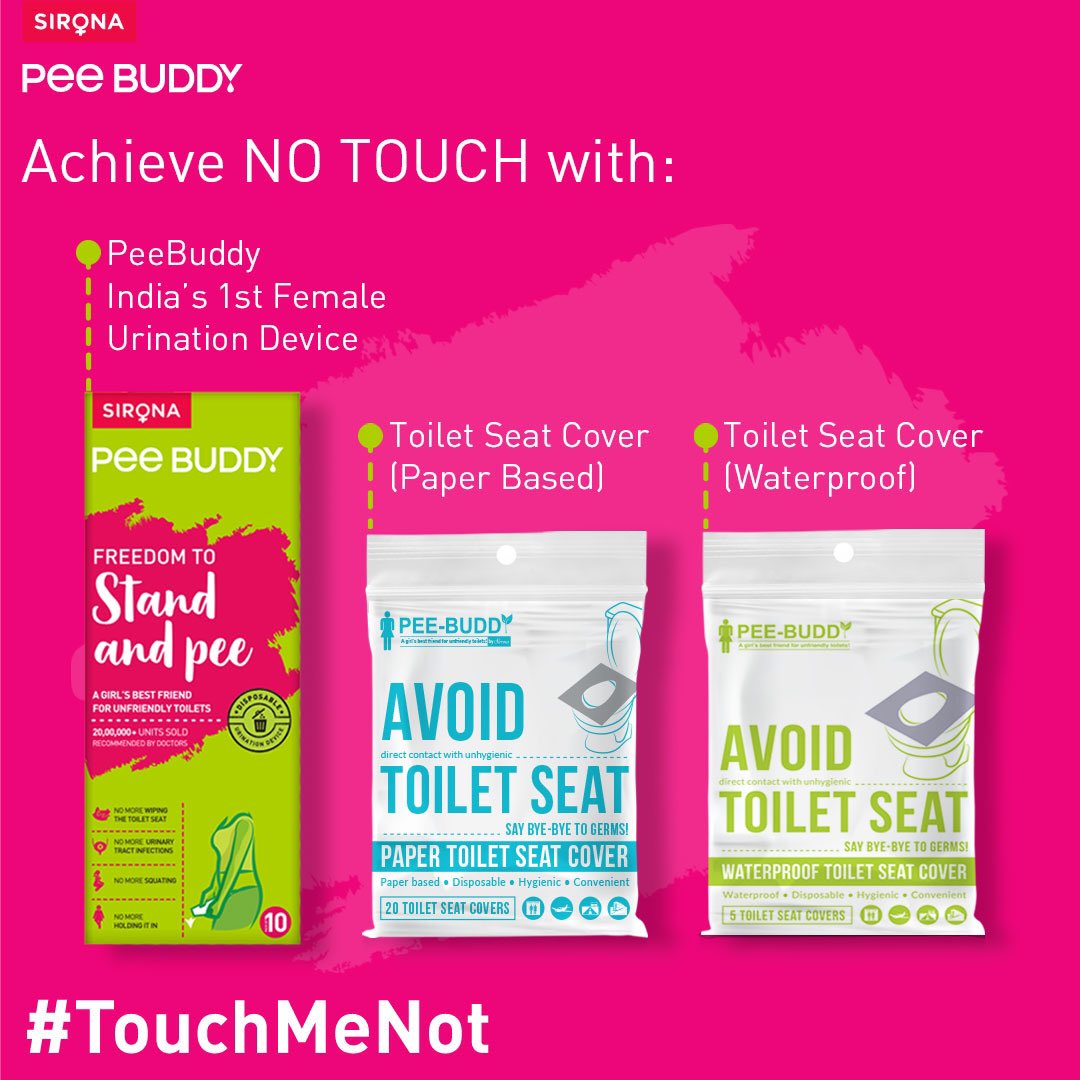 To ensure your complete safety, PeeBuddy has you sorted from Pee to Poop concerns! Now limit your contact with a toilet seat and be 100% safe! 
#StayHome #IndiaFightsCorona #StayHomeSaveLives #peebuddyindia #ThursdayThoughts #StaySafe #StaySafeStayHome
