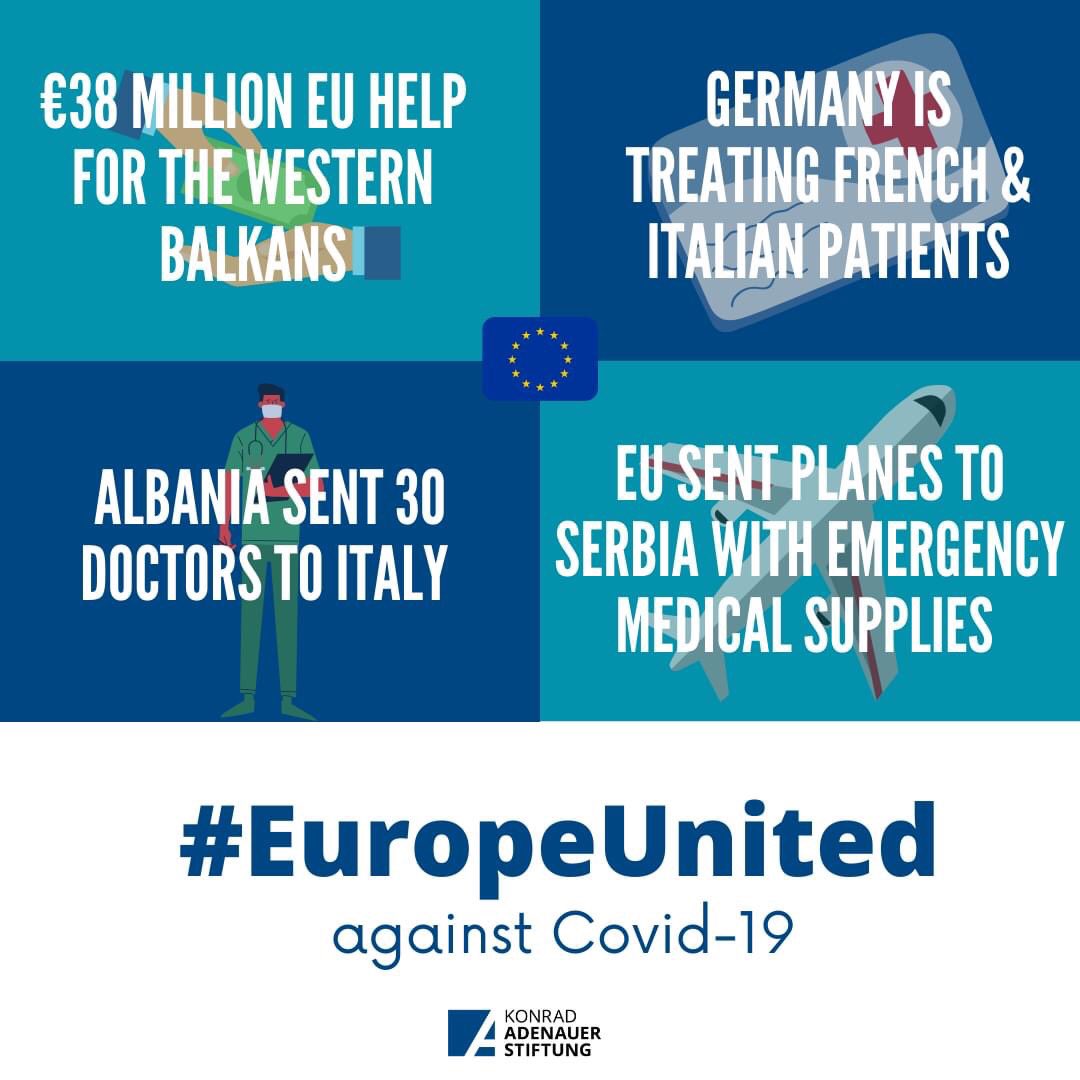 kas_rks's tweet photo. #EuropeUnited #COVID19 #Solidarity #WB6 https://t.co/ifsEWUyEQi