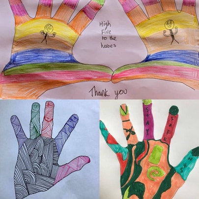 NgateDereham's tweet photo. Here are some of the Hand of Hope students, staff and other members of the school community have created so far! #NorthgateHandsofHope @DesignNorthgate https://t.co/tBWls0IDfd