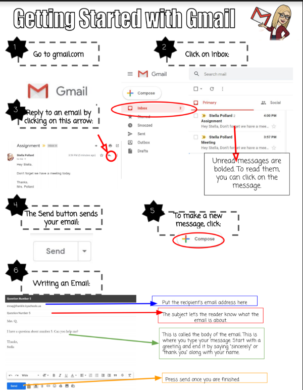 Stella_Pollard's tweet photo. Getting started with Gmail - The basics for students or families that are new to this world! #gsuite #gteacherpod #FCSTechTips #KYDLC #KYGoDigital https://t.co/tB8ZG2JgoP