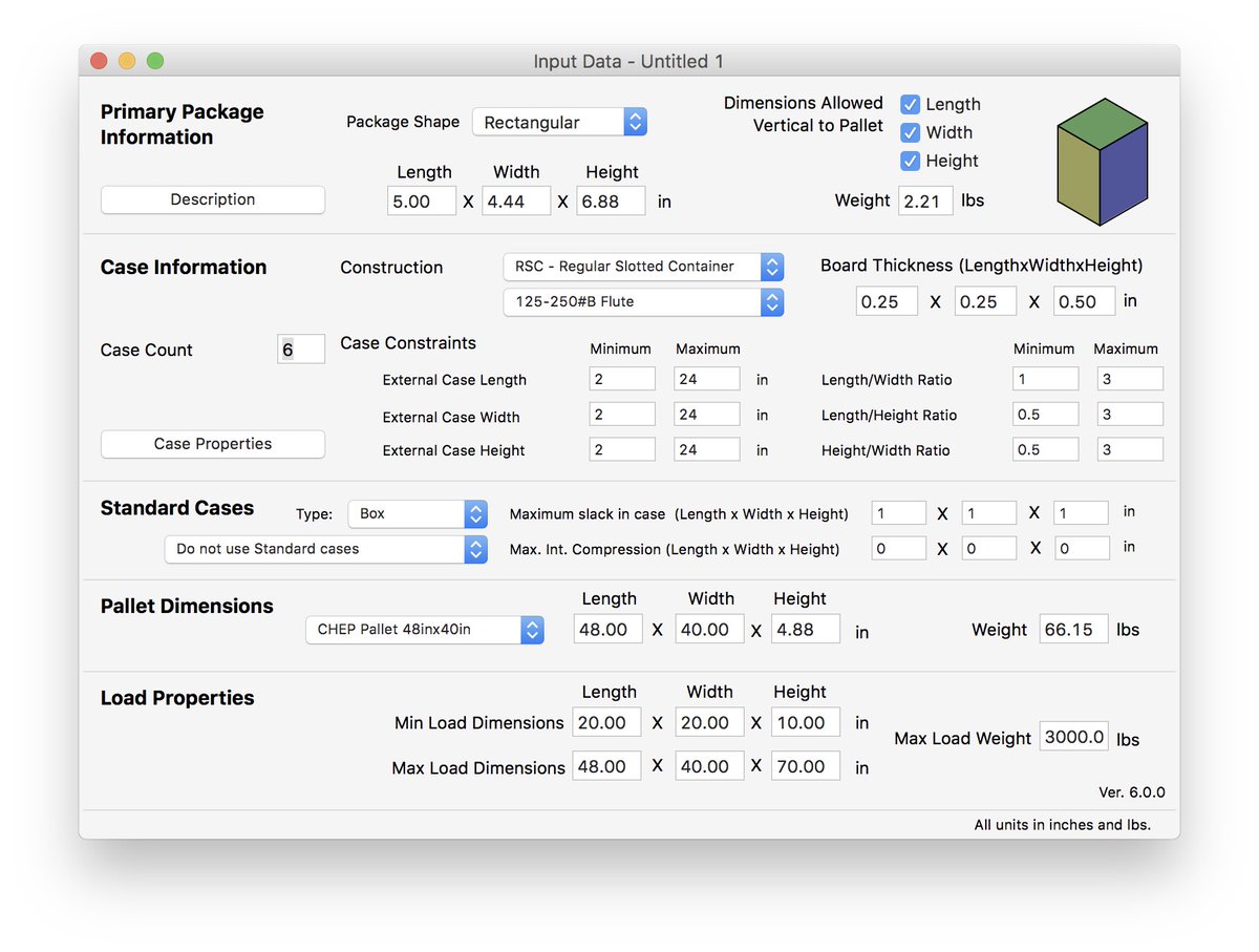 qpmsoftware's tweet image. Quick Pallet Maker Example 02: Rectangular Packages into Boxes into Pallets

This first primary package example describes how to calculate pallets using the default data that is contained in the Input Window. #logistics #pallets #packagingsoftware

koona.com/en/qpm/example…