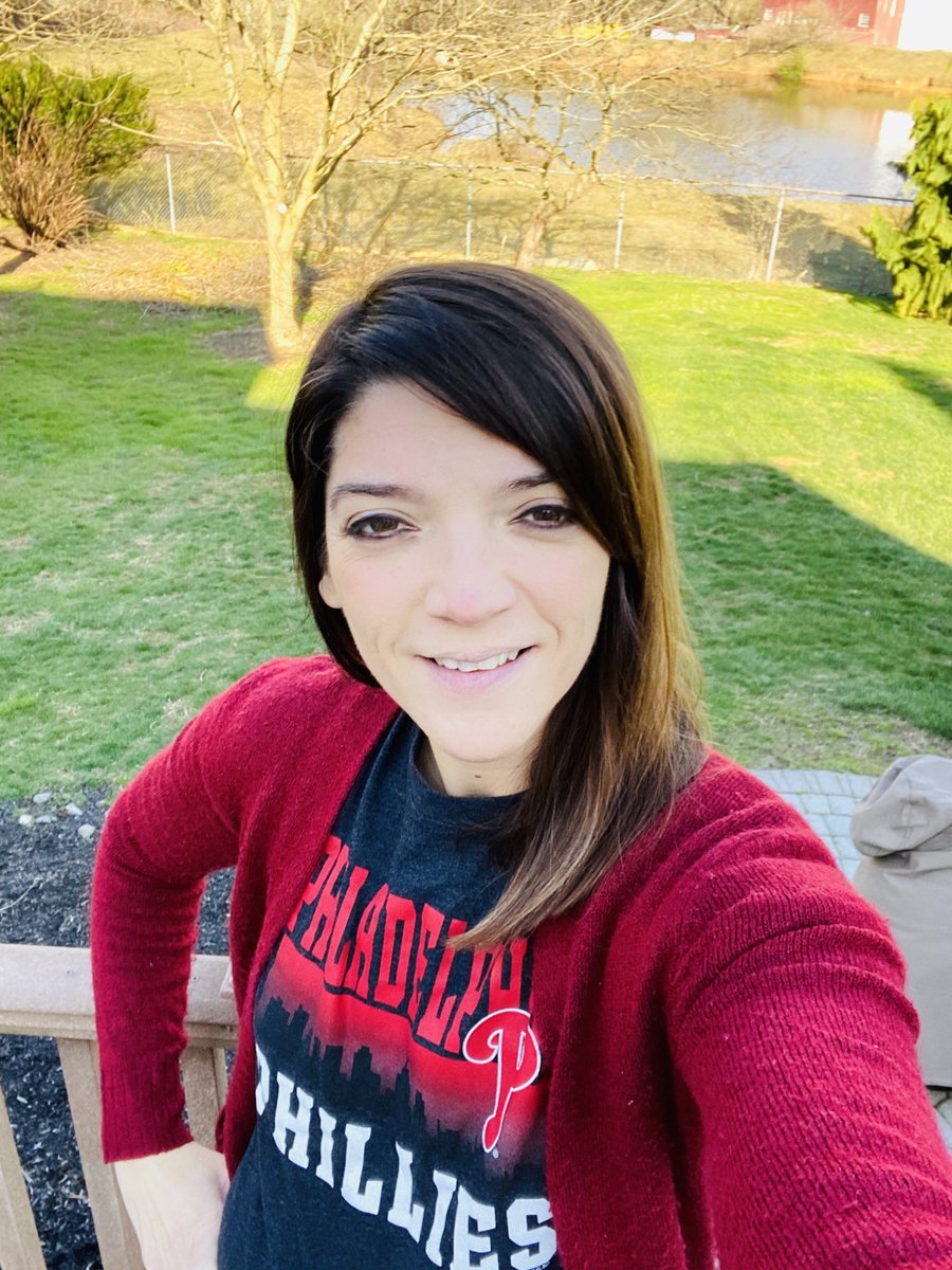 CBAWestChester's tweet photo. Mrs. Scott sporting her phillies gear! #CBASpiritWeek https://t.co/WuKtHS8yGH