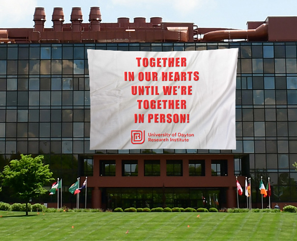 UDRI_1's tweet photo. Even apart,#WeAreOne Transforming #1Day1Dayton into a day of solidarity.  @univofdayton #FlyersAtHome #InThisTogether https://t.co/WbpavLLhb2