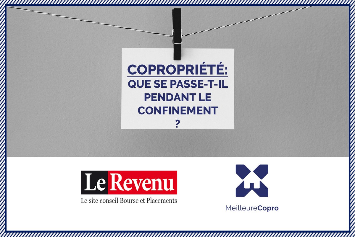 MeilleureCopro's tweet photo. #Copropriété et #Confinement

Dans @Le_Revenu, Edouard-Jean Clouet, Président de @MeilleureCopro, évoque la prorogation du mandat du #syndic, suite à l’application de la loi d’urgence.

Un grand merci à Myriam Simon pour cet article! 
➡️https://t.co/tpO13ZqGNh https://t.co/zqZXMq8vLm