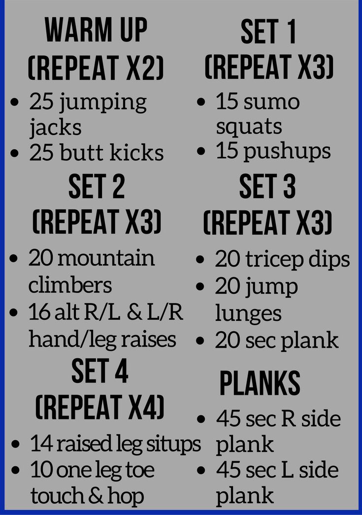 LDFalconsATCs's tweet photo. No equipment at home? No problem! If you want to add weight, use cans of soup/veggies or you can fill empty milk cartons with water. #noexcuses #justgetmoving https://t.co/ilD7aBOVDv