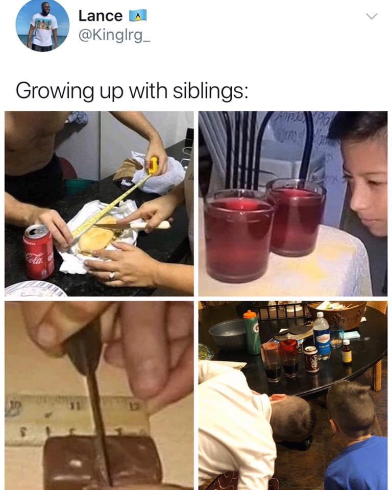 benboopre's tweet photo. Limiting this to siblings is truly unfair because this is still my wife and I every day 😆 @24Kap #foodlovers #balancedrelationship https://t.co/Zz9w6uXn1v