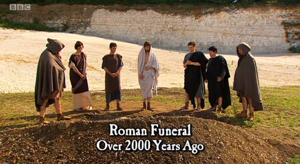 S1E1 - Roman FuneralIt starts with a nice subversion of expectations. The way the funeral is juxtaposed with the fight.All the facts learned are pretty interesting as well, notably that it evolved into gladiator sport.Jim Howick was great at the end of this skit as well.