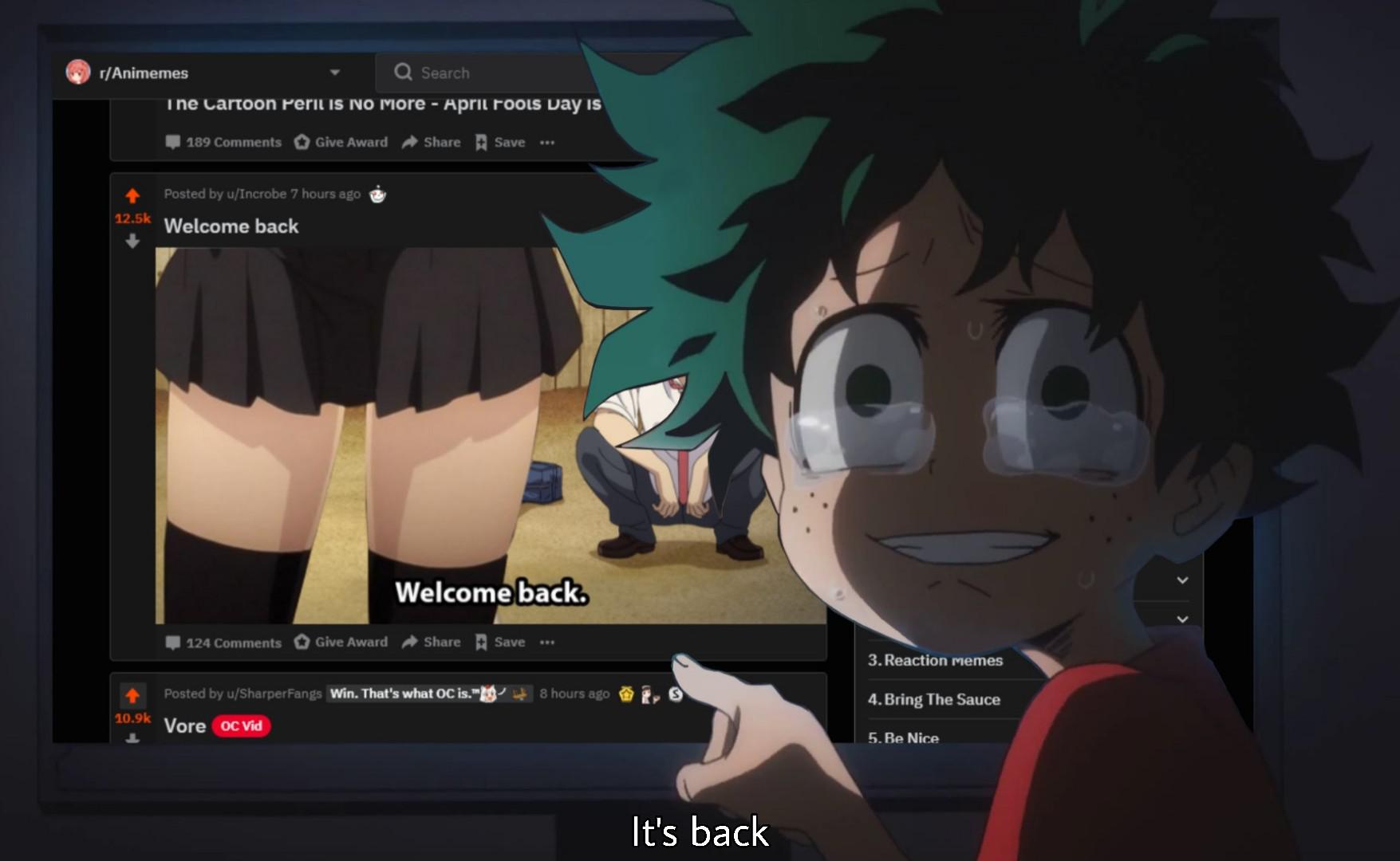 Crunchyroll and fill the hole : r/Animemes