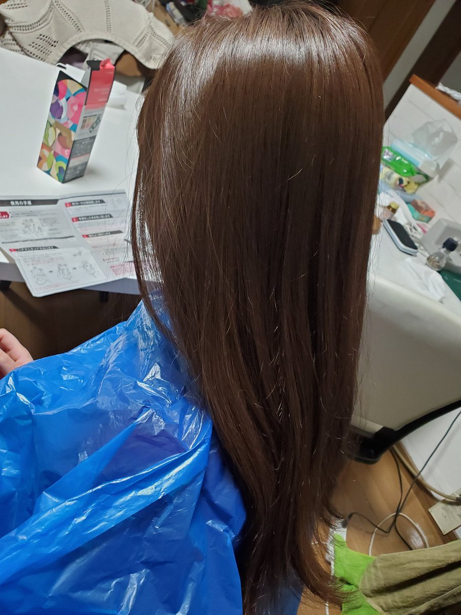 𝘿𝙖𝙣𝙘𝙚 𝙞𝙣 𝙩𝙝𝙚 ℬ𝒶𝓉𝒽𝓇ℴℴ𝓂 A Twitter 毛染め前 毛染め後 シャンプー後 ドライヤー後
