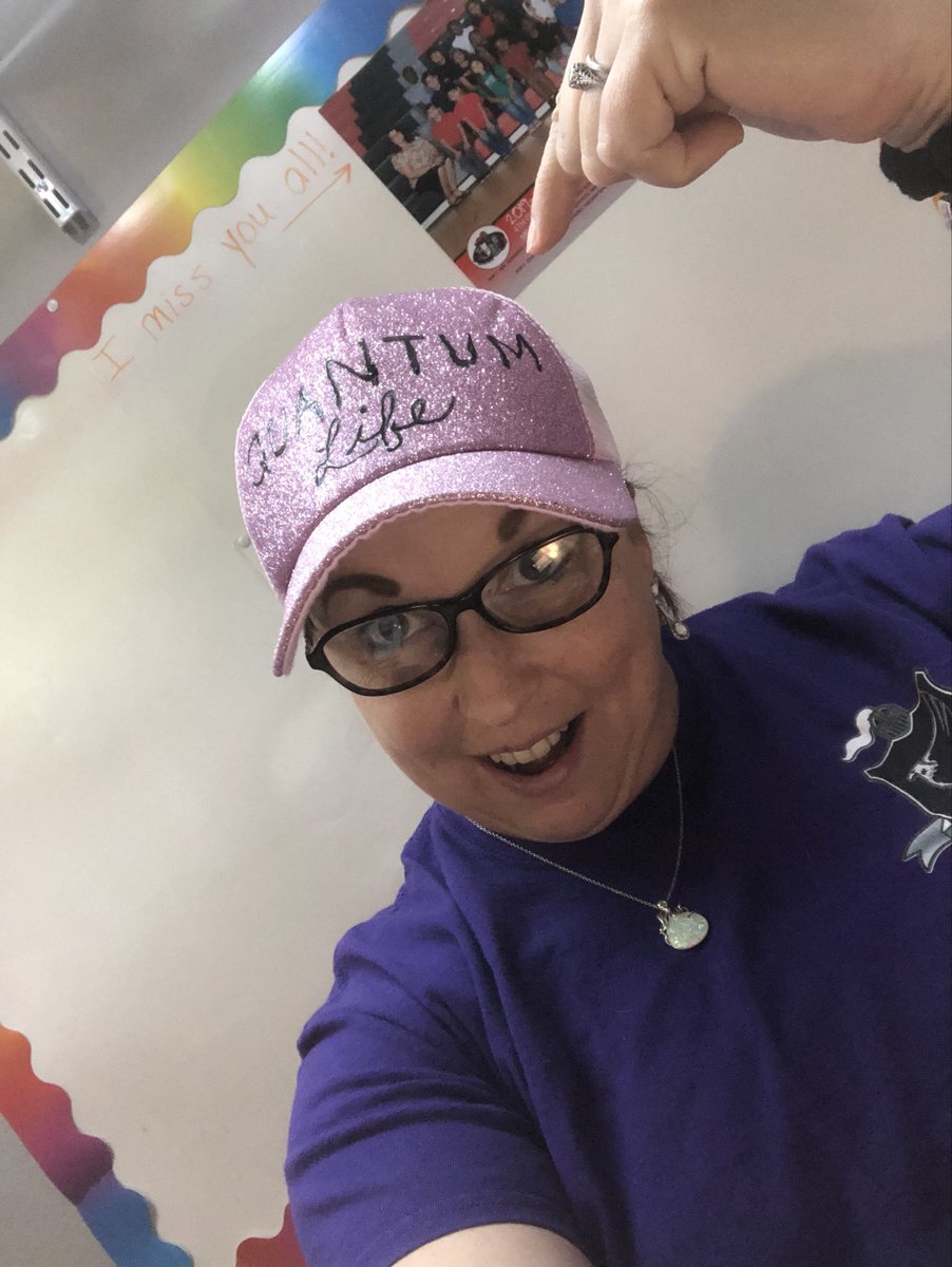 It’s Crazy Hat day at HHS! It’s a Quantum life for me!! #hhsk8knights #knightshonor #hhsquantum