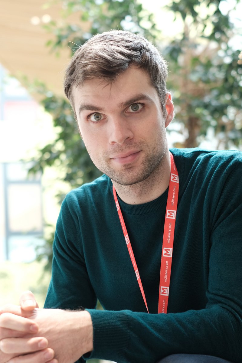 DiamondCDT's tweet photo. Congratulations to Dr Dziechciarczyk (aka DST CDT student Łukasz) on passing his PhD viva today! @PhysicsStrath Continue the good work at M Squared! @M2Lasers https://t.co/h3YwJCge4o