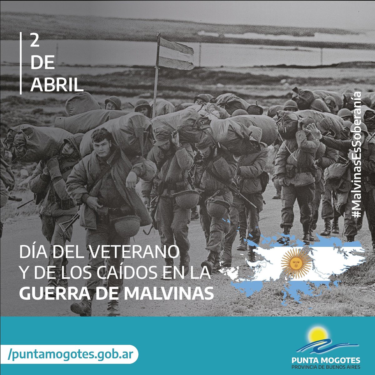 PuntaMogotesMDQ's tweet photo. Hoy, como cada 2 de abril, reafirmamos nuestro compromiso con la soberanía sobre nuestras Islas Malvinas y rendimos homenaje a los caídos y veteranos de la guerra.
#LasMalvinasSonArgentinas 🇦🇷 https://t.co/5SzE4eFPAw