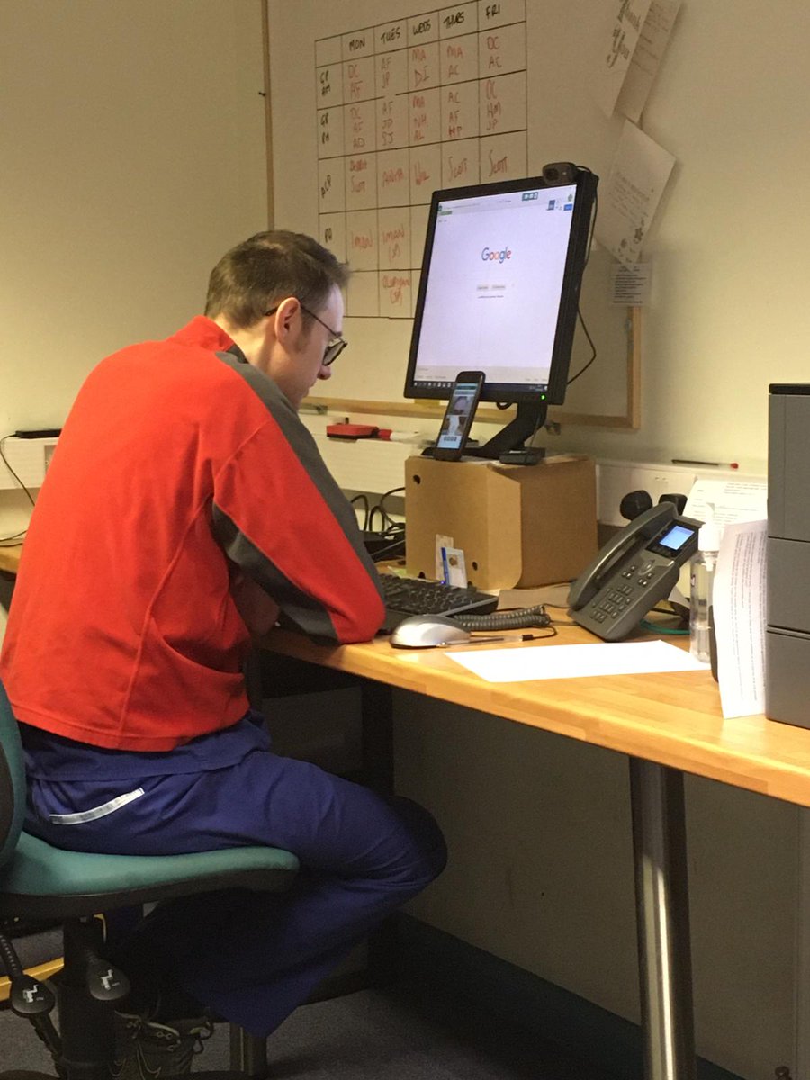 Matt Jones consulting with a 99 year old via video link - full capacity DNR and care plan done as well as chest consultation “thanks for speaking to me Dr” said the patient!