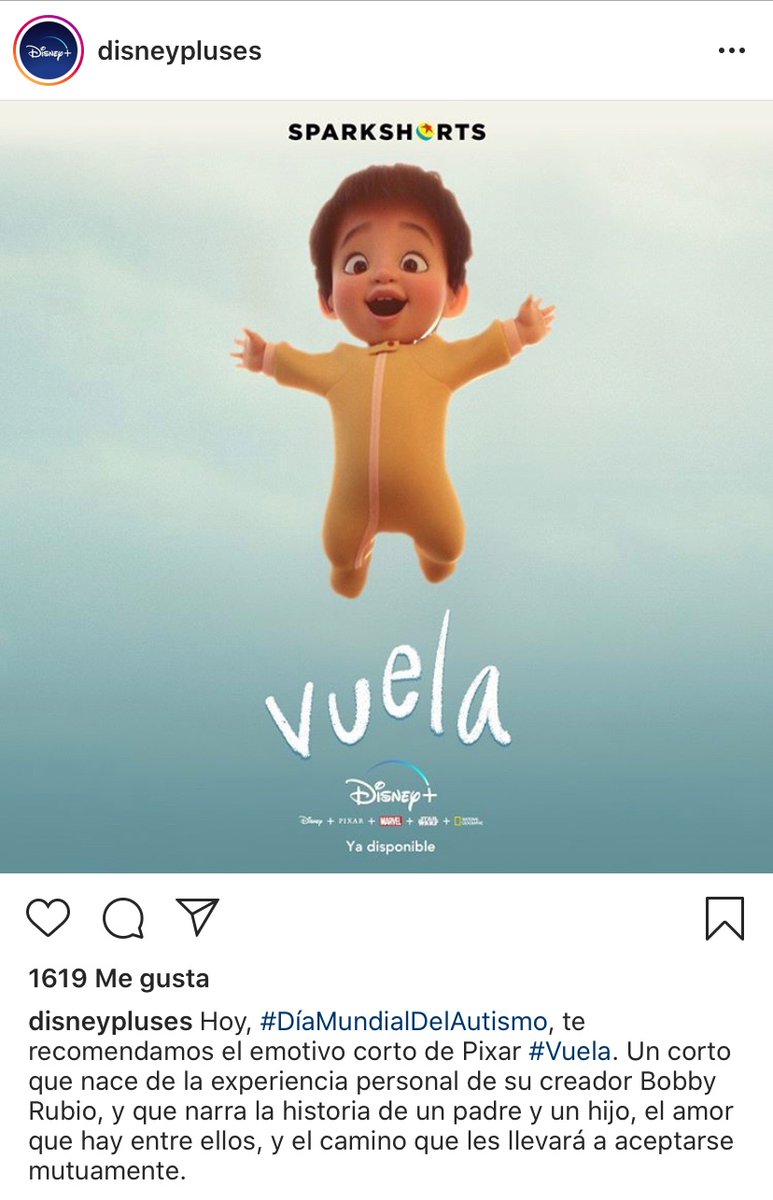 SandraP44422406's tweet photo. Buenas tardes!! Hoy es el día de las personas con autismo y Disney + ha propuesto un corto para ver con los más pequeños. Habla de la aceptación de las personas distintas. 
#EstrategiasCCSS #DCSUVA
Os dejo la referencia por aquí⬇️ https://t.co/zNjQhWJqVP