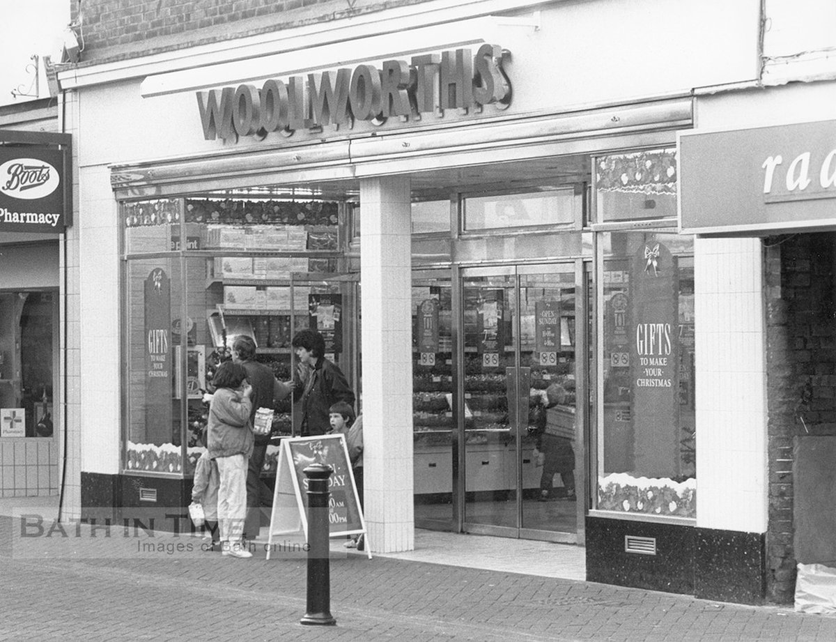 bathintime's tweet photo. Woolworths had stores Stall St and on Moorland Road. Photos here from the 1960s and 1990.  The Moorland Road store closed in 2009 with the rest of the chain. https://t.co/QkXaRF3zuc