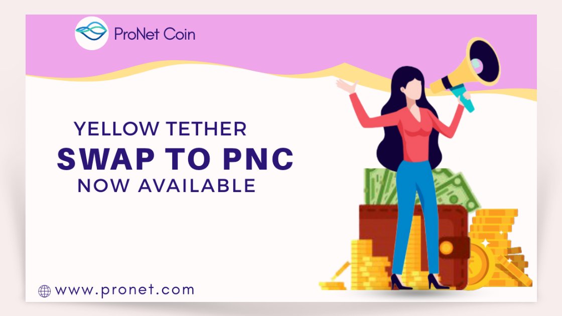Yellow Tether to PNC swap is now available, you can swap your coins on pronetcoin.com #yellowtether