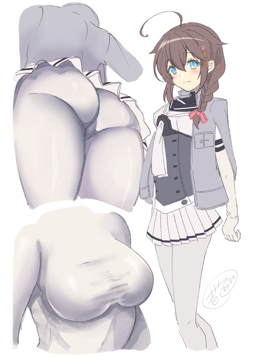 時雨(艦これ) 「フォロワーさんが増えるとフェチフェチ絵が出てくる可能性が高まっていくタイプの絵描」|壱十九 / illustratorのイラスト