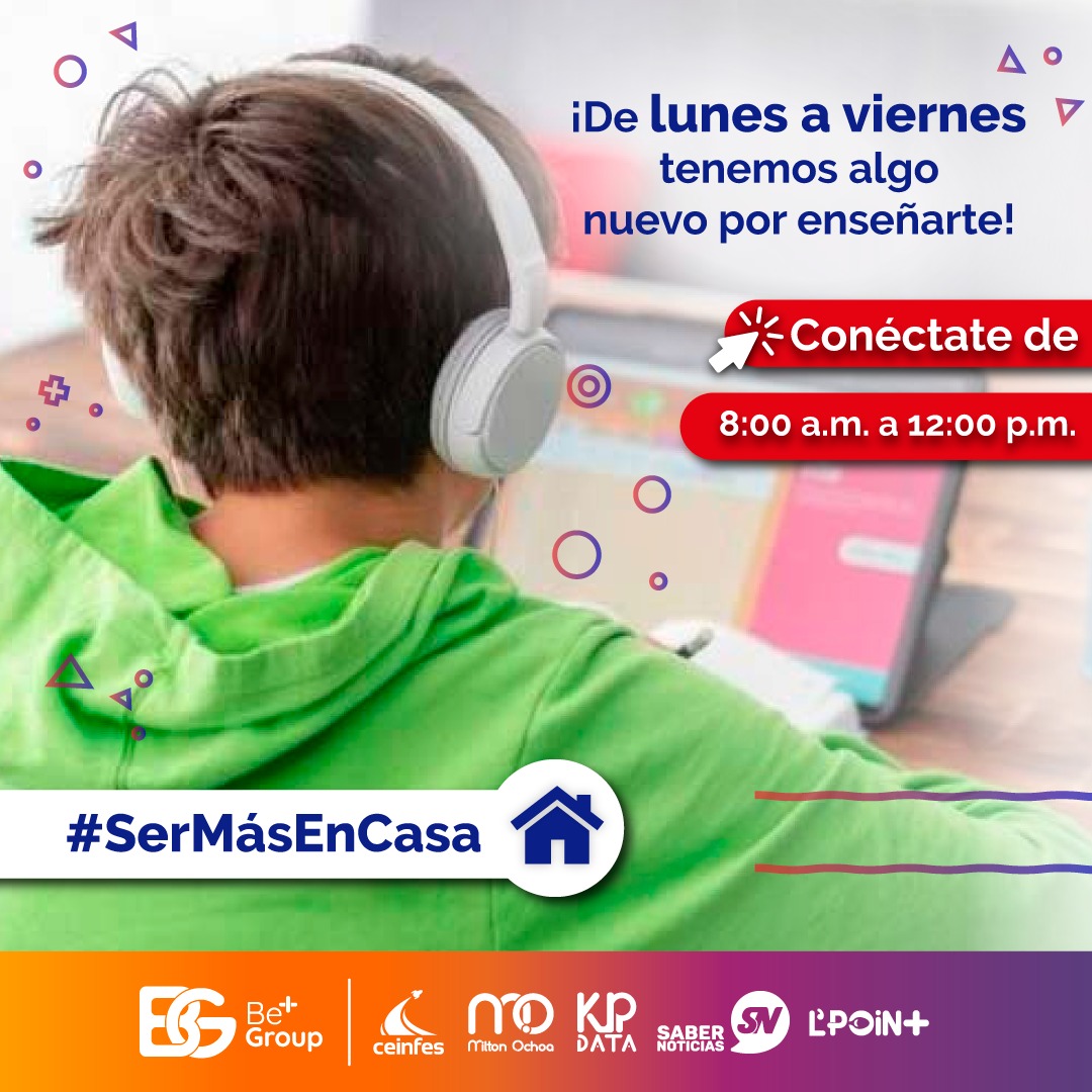 Beplusgroupla's tweet photo. Nuestras clases en vivo ya empezaron. Súmate a nuestra transmisión en #SerMásEnCasa. ¡Te esperamos! https://t.co/QlsUoRpaqS https://t.co/43nQlbtBq8