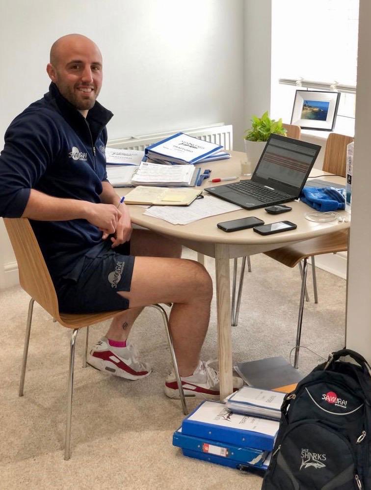 SaleSharksFdn's tweet photo. 👤 | Advantage  

@SharksAdvantage Manager Ryan working from home, checking in with learners. 

We have set up a new remote platform, to ensure our learners stay up to date with their qualification and functional skills work. 

📧 community@salesharks.com

🦈 https://t.co/4Aq43BakpT