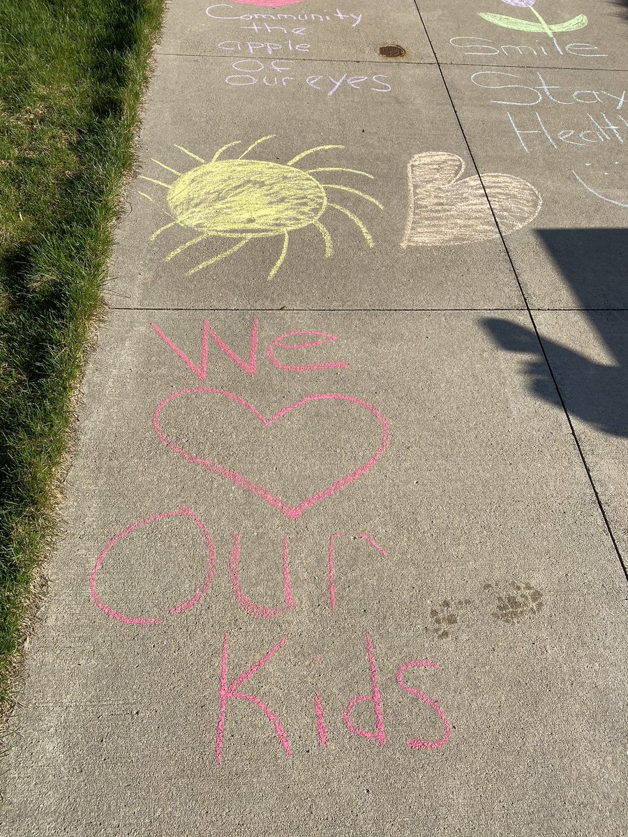 shawn_metz's tweet photo. We Chalked the walk at Austinburg. Come see us for lunch 10-11. Back doors. @genevapride   😊 https://t.co/iYDQjzds8b