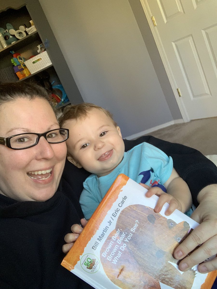 dancewithwinans's tweet photo. Enjoying morning cuddles & reading Brown Bear for the first of many times today #DDMSVirtualSpiritWeek https://t.co/rxz6CWVmwd