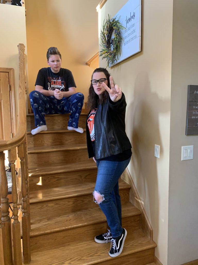 dnj794's tweet photo. #FLSDspiritweek @FairbanksLocal #ThrowbackThursday #senior2020 throwback to @fairbanksband #seniorshow & Mom’s senior year in high school (@RollingStones in concert #Indy #classof1990) & the freshman is a throwback to Monday’s #pajamaday. 😂#InThisTogetherOhio https://t.co/212lVEbNq5