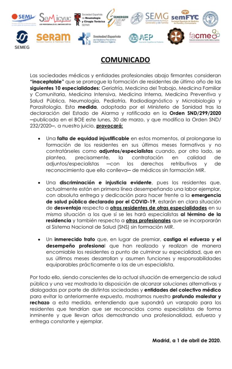 Lucmarper1's tweet photo. Que sepáis que vamos a luchar por lo que nos merecemos. Esto no se va a quedar aquí. #YoSiSoyEspecialista @MUDmedicos @sanidadgob @salvadorilla @sanchezcastejon @PabloIglesias @JuanMa_Moreno @redaccionmedica @spiriman @jordievole @ristomejide @GacetaMedicaCom @sextaNoticias https://t.co/owd8kkeEII
