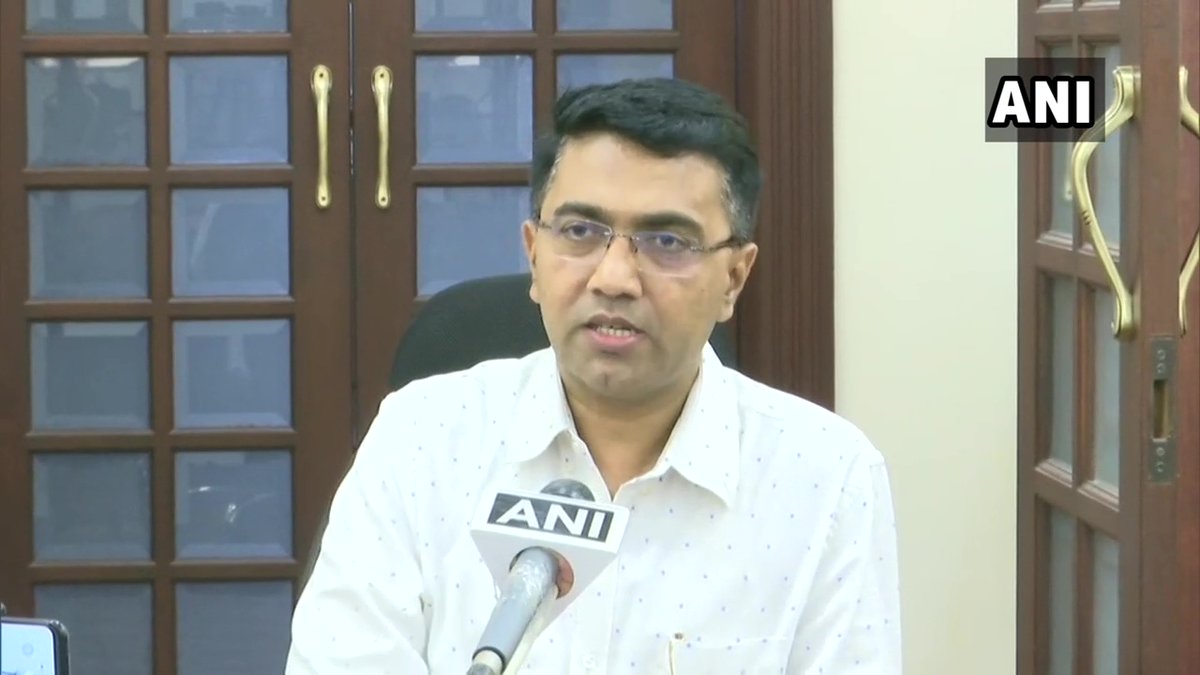 46 Tabligh Jamaat (Delhi) attendees identified and quarantined in Goa are from other states. We don't know why have they come to Goa. Their reports will come tomorrow. Search for more attendees is still on: Chief Minister Pramod Sawant #COVID19