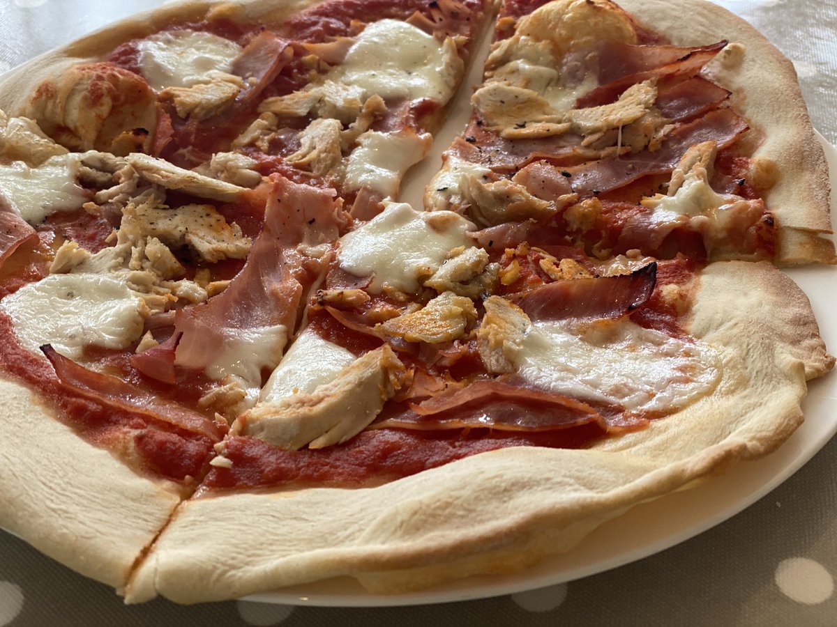 Bought some pizza dough from <a href="/NathansBakery/">Nathan's Bakery</a> and we made 5 of these today! They’ve asked for them every day for lunch (they were that good). 🤣#notgonnahappen #claygate