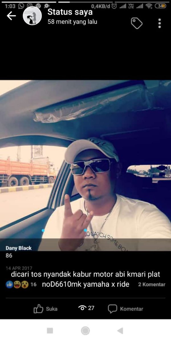 Twitter plis du yor mejic, klw ada yg kenal sama org ini atw ngeliat tolong hubungi saya, org ini udah ngambil motor sodara saya, nuhun 🙏