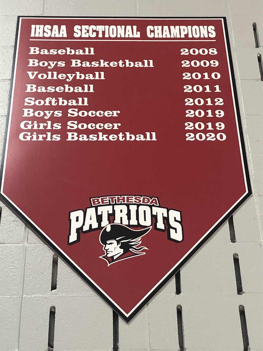 BCS_Patriots's tweet photo. Updated signage in the gym to uplift your day! This is the culmination of hard work and determination. https://t.co/TJgvC2KcUd