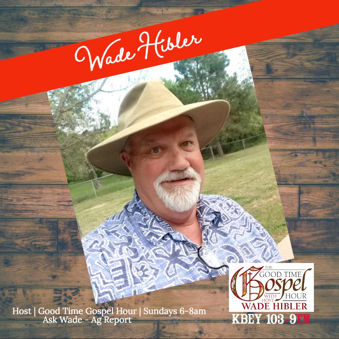 KBEYFM's tweet photo. Meet the KBEY Crew🎙️Wade Hibler is the host of Ask Wade as well as the Good Time Gospel Hour. He was awarded County Extension Agent Emeritus upon his retirement. Wade is an established musician and enjoys some good Gospel music. #kbey #MarbleFalls #Burnet #Kingsland #kbey1039fm https://t.co/9P6uY6uoUl