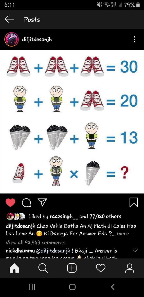 diljit_di_fan's tweet photo. 30 right ans🤔 @diljitdosanjh https://t.co/UoUAKjSZPf