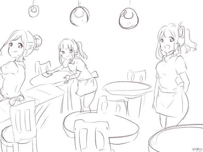 落書き3年ズカフェ
本日もお疲れ様でした? 