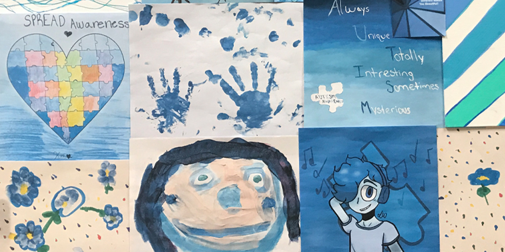 Show your blue! In honor of World Autism Awareness Day, we encourage you to #LightItUpBlue in support of those living with autism and the people who love them. Whether you wear blue, draw something blue, or use the #LightItUpBlue hashtag, there are many ways to get involved.