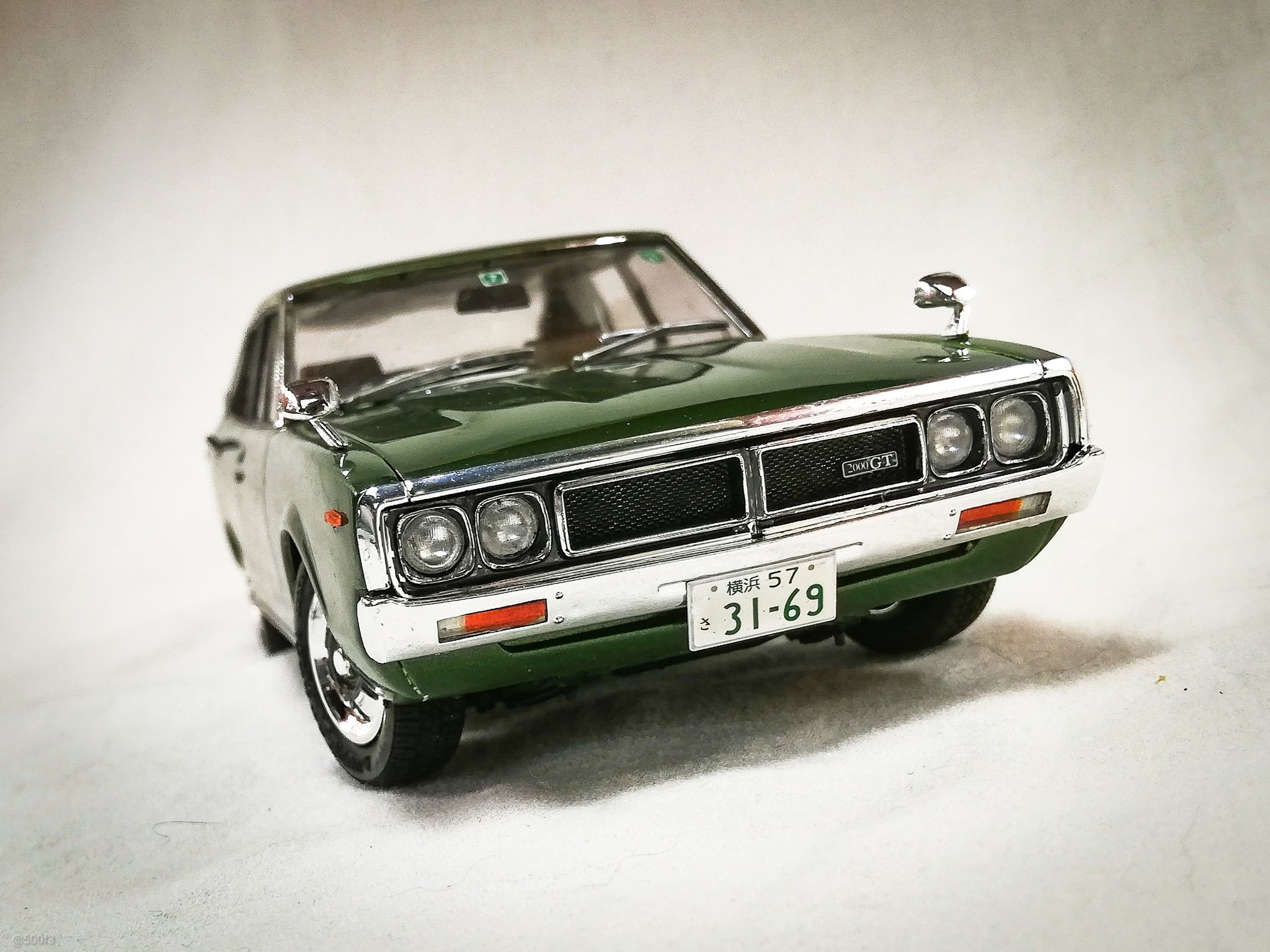 アオシマ　1/24　スカイライン　ケンメリ　２ドア　改造完成品 アオシマ 1/24 スカイライン ケンメリ 2ドア 改造完成品