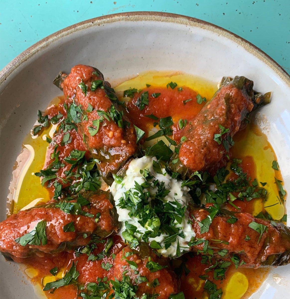 Stuffed Grape Leaves! #Delivery