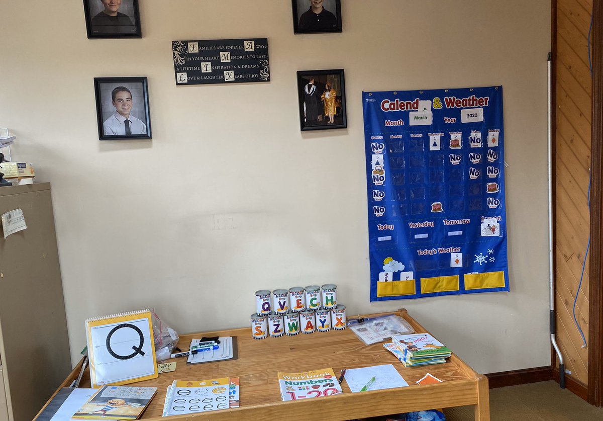 mamaguilmette's tweet photo. My home office is set up and ready to go full virtual! Integrated Preschool Rocks! #CIPLearns https://t.co/oM6NGDAduU