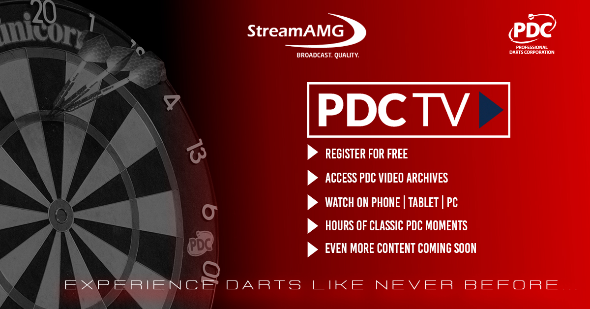 passager invadere Strømcelle PDC Darts on Twitter: "🚨 ALL PDCTV VIDEO ARCHIVE IS NOW AVAILABLE FOR FREE  🎯 Simply register 👉 https://t.co/ZMth0SIvOz to gain access to hours of  great PDC moments. 🎉Even more content being