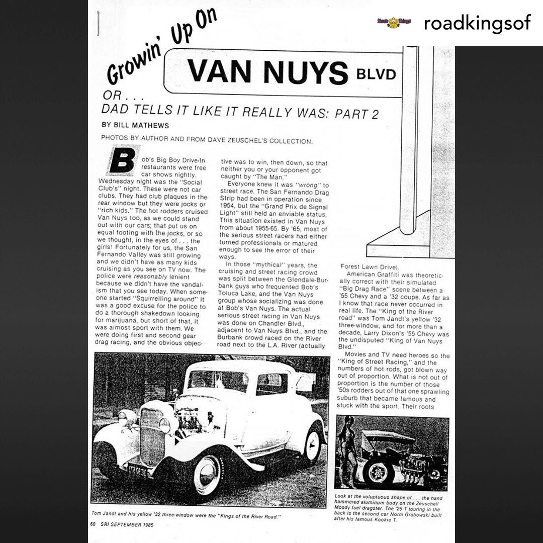 Dixontopfuel's tweet photo. Pretty cool to read your dad &amp; his ‘55 Chevy considered “King of Van Nuys Blvd” for more than a decade. #ldsr #ogld #hero #vannuys #vannuysblvd #myhometown #tbt #throwbackthursday #sendit 

Posted @withregram • @roadkingsof #BurbankRoadKings
#Dragracinghistory
#Hotrods
#legends https://t.co/9G7X27RwNM