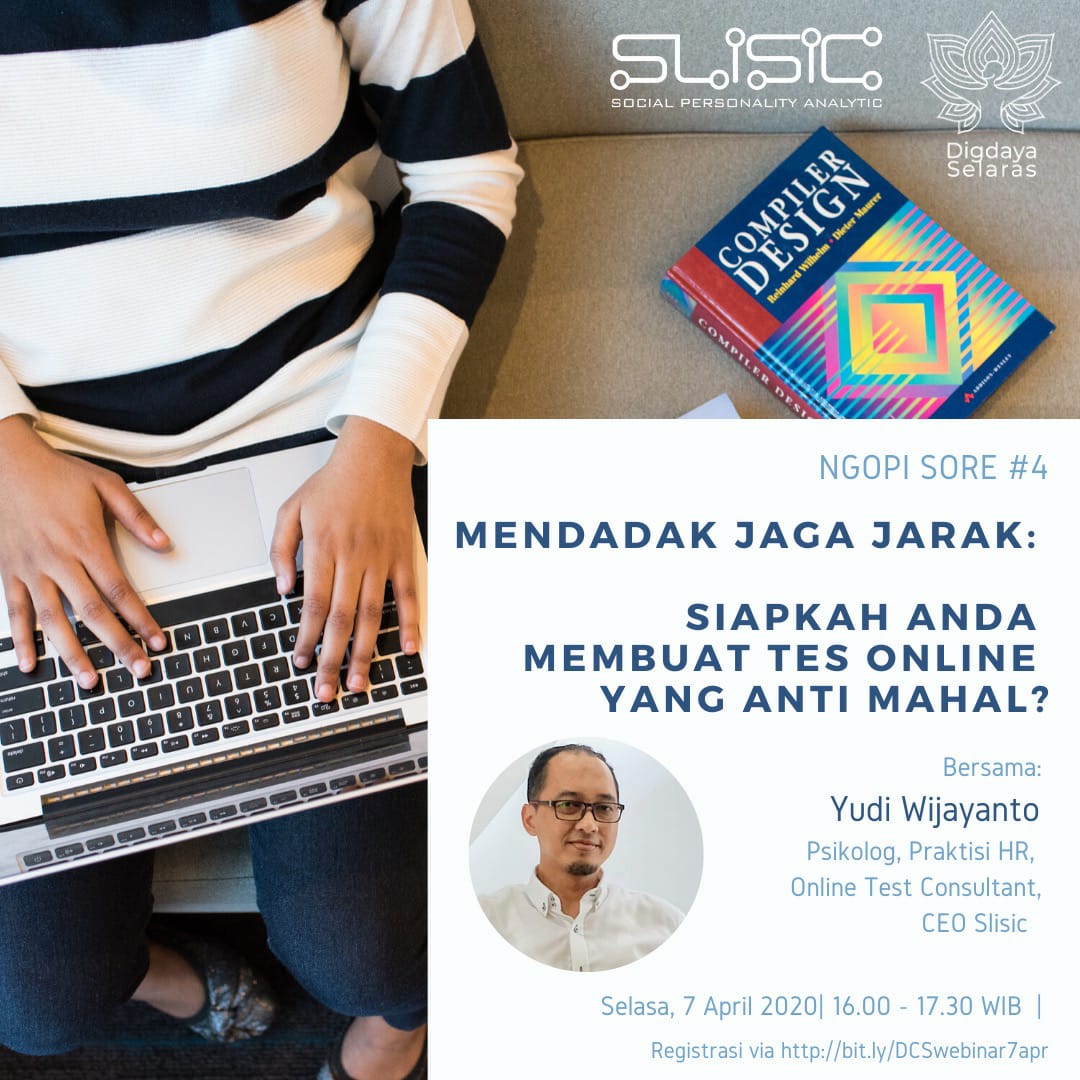 ade_yuliani's tweet photo. Di situasi #jagajarak seperti sekarang, kita diajak untuk secara cepat beradaptasi ke #newnormal. Di #ngopisore minggu depan, kita akan #begaulvirtual bareng Yudi Wijayanto, seorang psikolog dan praktisi SDM yang sudah lebih dari 10 tahun. Registrasi di https://t.co/dPaHsQTBSo https://t.co/139MbDUvqk