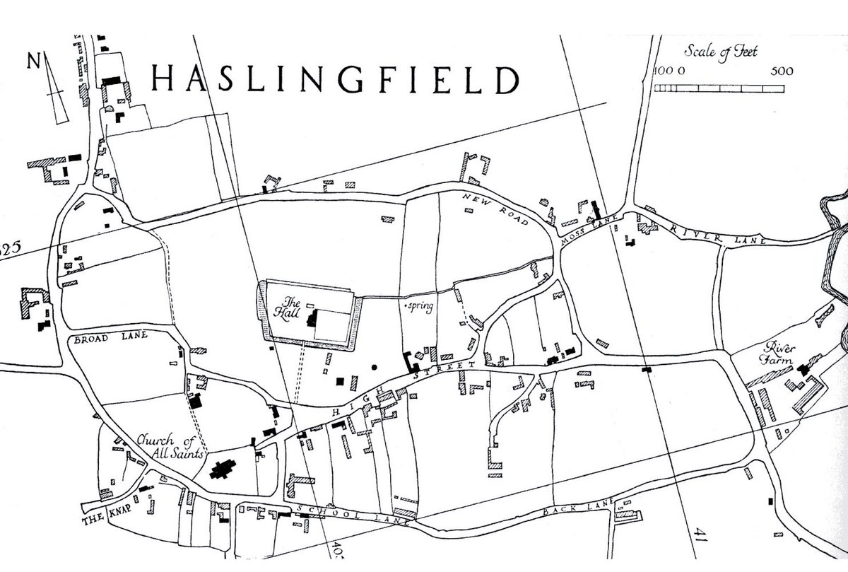 5. But the more of these characteristics there are, the stronger the likelihood that you’re looking at an ancient common/green. So here’s a worked example - from Haslingfield, Cambs. - but the principles can be applied anywhere. Here’s Haslingfield in the late 1960s...