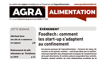 agraalim's tweet photo. Cette semaine dans Agra Alimentation. Foodtech : comment les start-up s’adaptent au confinement https://t.co/czgs5xgfSU