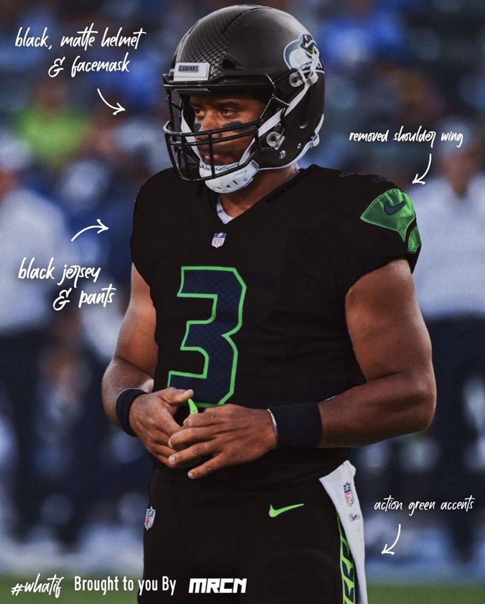 seattle seahawks blackout jersey