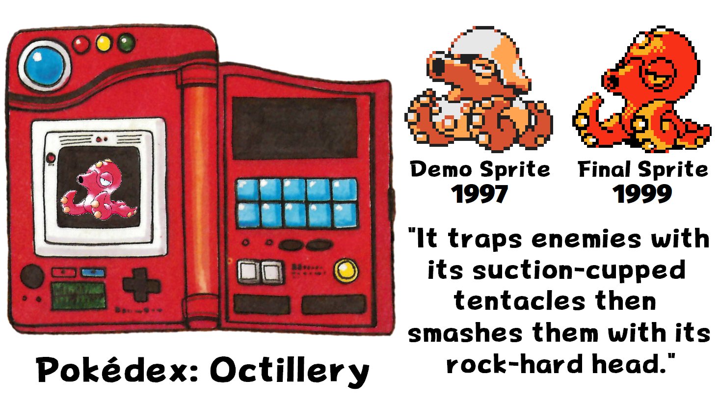 Dr Lava S Lost Pokemon Secrets Of The Pokedex In Gold Silver S 1997 Demo Octillery Was Based On A Tank The Tank Motif Ended Up Getting Scrapped In Development But Dr Lava S Lost Pokemon Secrets Of The Pokedex In Gold Silver S 1997 Demo Octillery Was Based On A Tank The Tank Motif Ended Up Getting Scrapped In Development But