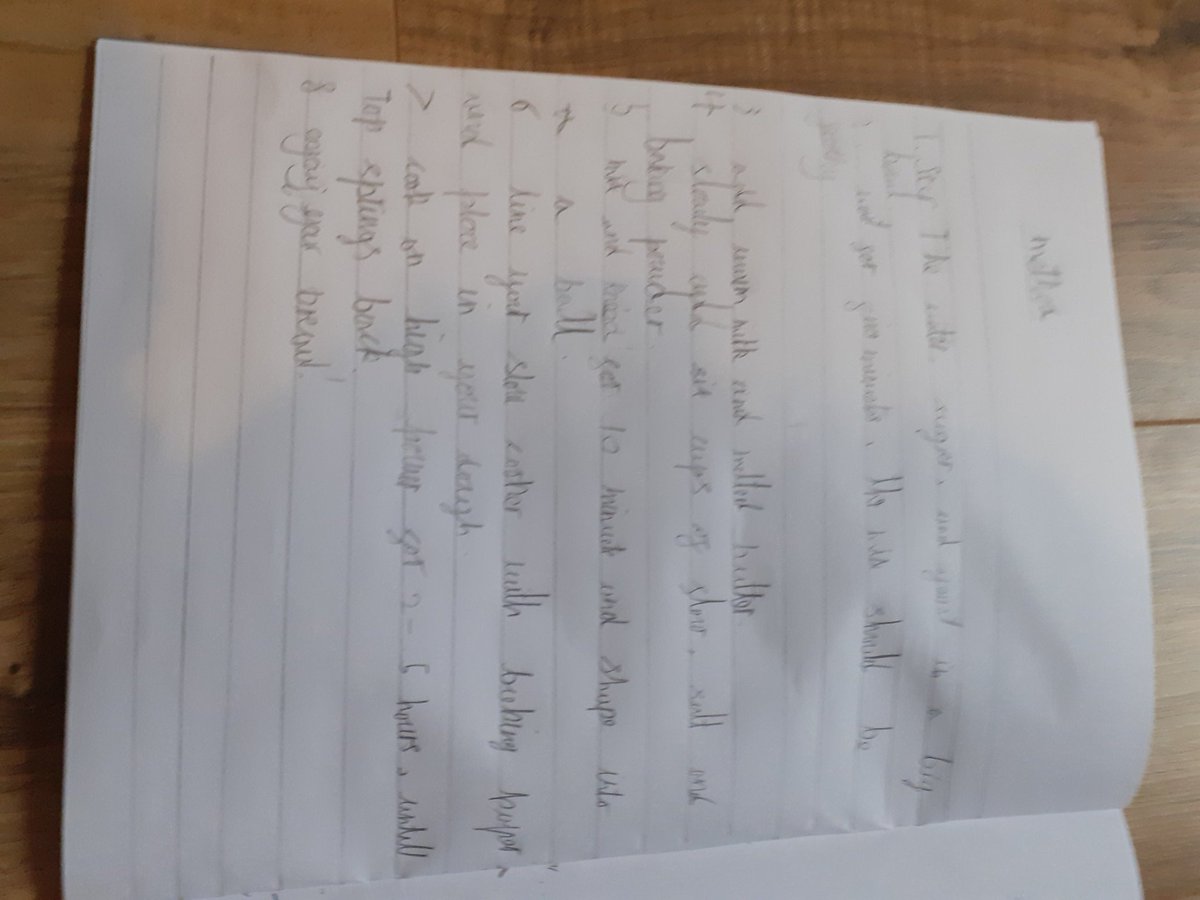 LollyLowe27's tweet photo. @class8stmarys @stmarysderby Eugene made some bread today, by hand using a new recipe and the slow cooker, he wrote down the recipe and the method, as writing practise. https://t.co/mmdW2Lz1OR